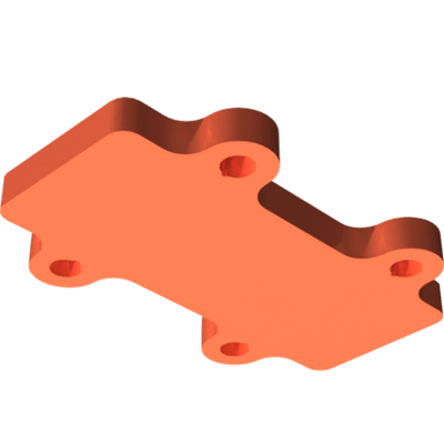 Pièces agricoles - Pièce divers - plaque d’espacement peinte