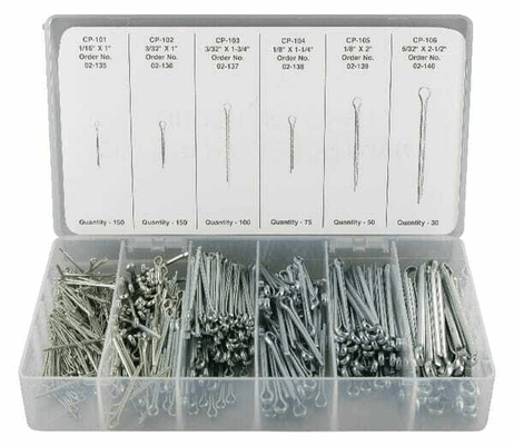 Pièces agricoles - Jardin et forêt pièce adaptable - Assortiment de goupille fendues