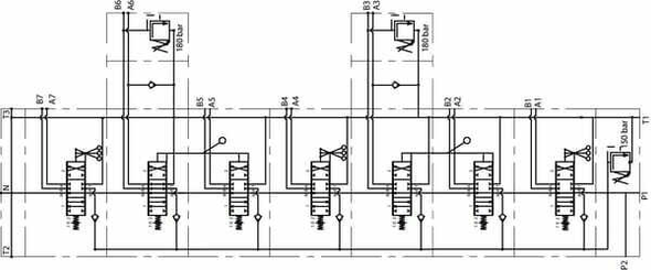 Pièces agricoles - Hydraulique - Vanne sections 7 sections