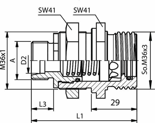 Pièces agricoles - Hydraulique - Manchon accouplement 15L