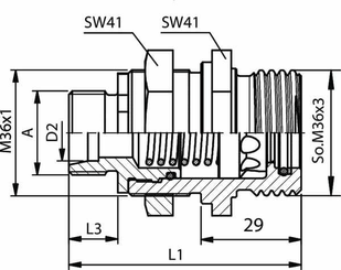 Pièces agricoles - Hydraulique - Manchon accouplement 15L