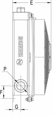Pièces agricoles - Hydraulique - Refroidisseur.huile (12V) 48-60°C MV-1