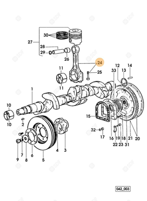 Pièces agricoles - Pieces moteur - BIELLE MOTEUR