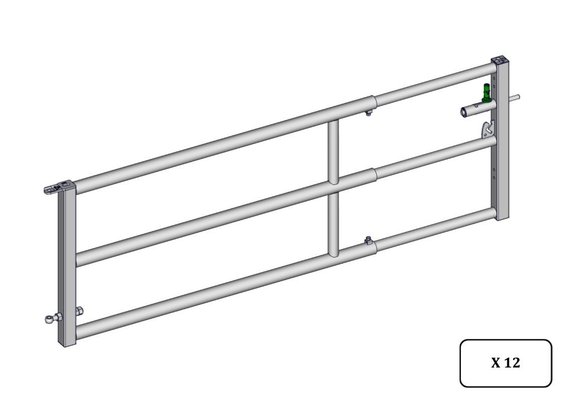 Materiels - Matériel d'élevage - autre - PACK DE 12 PORTE AUTOLOCK EX3 MILKY DE 2/3M EMBOITEE