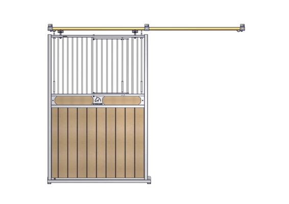 Materiels - Accessoires 100Kg-200Kg - PORTE COULISSANTE PORTILLON RESINE FIXATION MURALE
