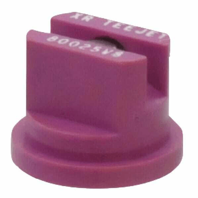 Pièces agricoles - Pièce Pulvérisateur - Buse à jet plat XR 80° 25 violet acier inoxydable TeeJet ZNT