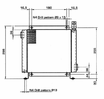 Pièces agricoles - Hydraulique - Refroidisseur d'huile (12 V) 38-50'C 2020K-12-2-01
