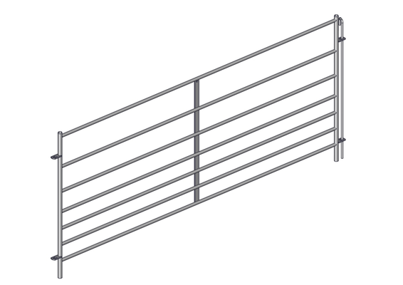 Materiels - Accessoires 200Kg-300Kg - PACK DE 12 CLAIES OVIN 7 LISSES H.1M L.2.50M