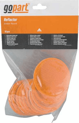 Pièces agricoles - Eclairage - Catadioptre rond orange Ø75mm