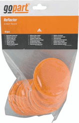 Pièces agricoles - Eclairage - Catadioptre rond orange Ø75mm