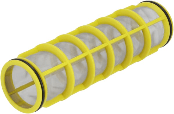 Pièces agricoles - Pièce Pulvérisateur - Cartouche filtrante 80 mesh jaune avec joints toriques