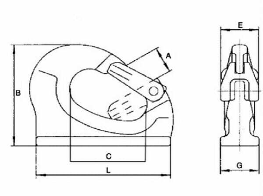Pièces agricoles - Outils atelier - Crochet à souder 3 t