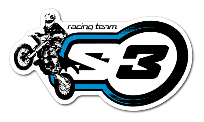 Pièces Quad & Motos - Transport - Garage - Paddock - Autocollant S3 Enduro 60x30cm