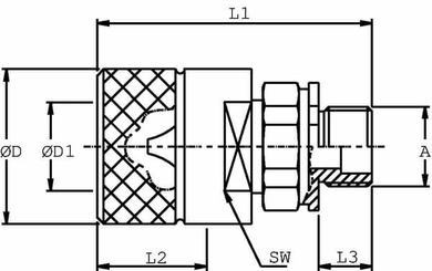 Pièces agricoles - Hydraulique - Coupleur à visser mâle 3/8