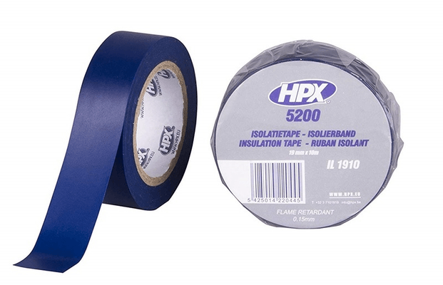Pièces Quad & Motos - Outillage - Ruban adhésif isolant HPX bleu 19mm x 10m