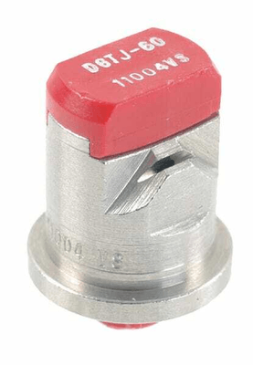 Pièces agricoles - Pièce Pulvérisateur - Buse à double jets plat DGTJ 110° 04 rouge acier inoxydable TeeJet