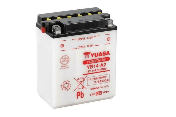 Pièces Quad & Motos - Electrique - Batterie YUASA conventionnelle sans pack acide - YB14-A2