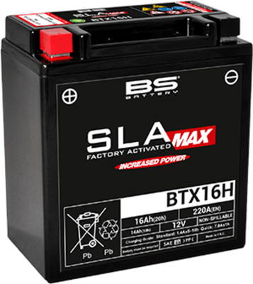 Pièces Quad & Motos - Electrique - Batterie BS BATTERY SLA Max sans entretien activé usine - BTX16H