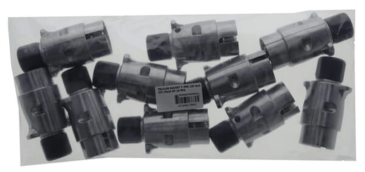 Pièces agricoles - Eclairage - Fiche de remorque 7 pôles, aluminium, 12V, bornes à vis (paquet de 10 pièces)