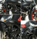 Tampons de protection R&G RACING Aero noir Suzuki GSR600/BMW S1000RR