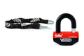 Kit antivol VECTOR - chaîne 1,30m + cadenas/bloque-disque MiniMax+