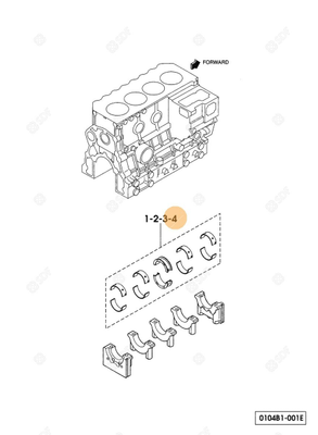 Pièces agricoles - Pieces moteur - COUSSINET DE PALIER