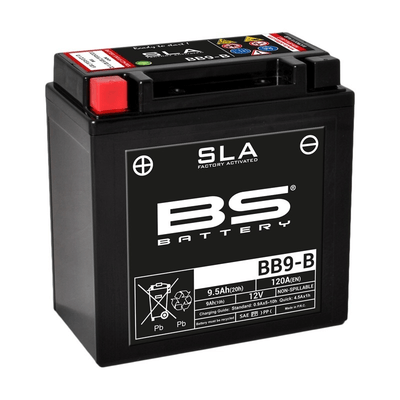 Pièces Quad & Motos - Electrique - Batterie BS BATTERY SLA sans entretien activé usine - BB9-B