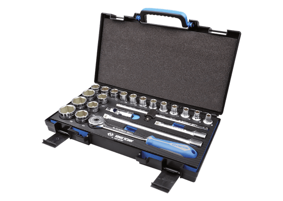 Outils - Outils divers - Coffret de douilles et accessoires1/2" 6 pans EVAWAVE - 23 pièces