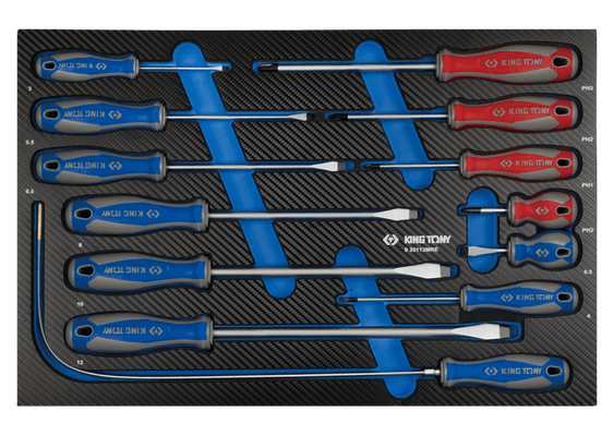 Outils - Outils divers - Module mousse + PP tournevis à fente et PHILLIPS® - 13 pièces