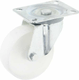 Roue pivotante, roue en polyamide : Ø100x35mm, Fixation de plaque: 100x80mm Load: 90kg, Ro-Carr