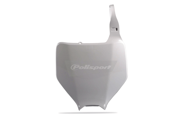 Pièces Quad & Motos - Plastiques - Plaque numéro frontale POLISPORT blanc Kawasaki KX/KX-F et Suzuki RM-Z250