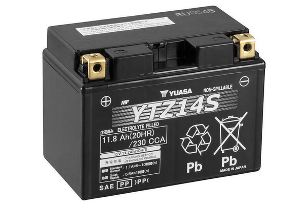 Pièces Quad & Motos - Electrique - Batterie YUASA W/C sans entretien activé usine - YTZ14S
