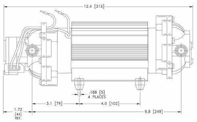 Pièces agricoles - Pièce Pulvérisateur - Pompe à membrane 12V 26,5 l/m