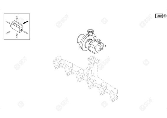 Pièces agricoles - Pieces moteur - TURBO COMPRESSEUR