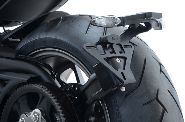 Pièces Quad & Motos - Equipement véhicule - Support de plaque R&G RACING noir Ducati X Diavel