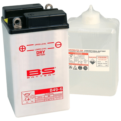 Pièces Quad & Motos - Electrique - Batterie BS BATTERY conventionnelle avec pack acide - B49-6
