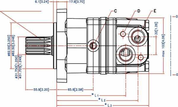Pièces agricoles - Hydraulique - Moteur Orbit Cardan 1,25" Z14