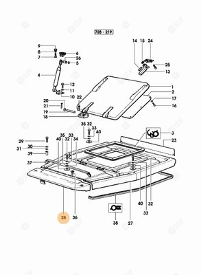 Pièces agricoles - Cabine et structure - TOIT PAR SOLEIL