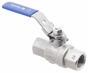 Pièces agricoles - Hydraulique - Vanne à bille inox 2xF 1/2''