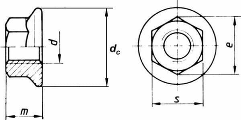 Pièces agricoles - Fasteners - Écrou hexagonal à embase crantée M20 cl.8