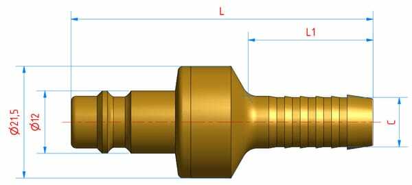 Pièces agricoles - Pièce pneumatique - Raccord hydraulique/embout 9mm
