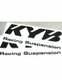 Autocollant de fourche KYB blanc