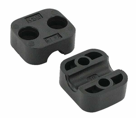 Pièces agricoles - Hydraulique - Demi-coq. noire lisse A1 10mm