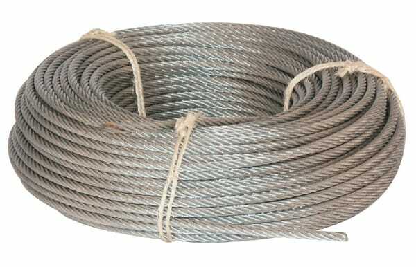 Pièces agricoles - Fasteners - Câble en acier galvanisé 8 mm par mètre
