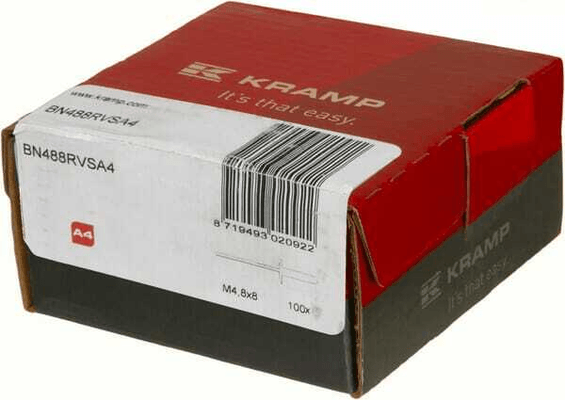 Pièces agricoles - Fasteners - Rivet 4,8x8 S.S. A4