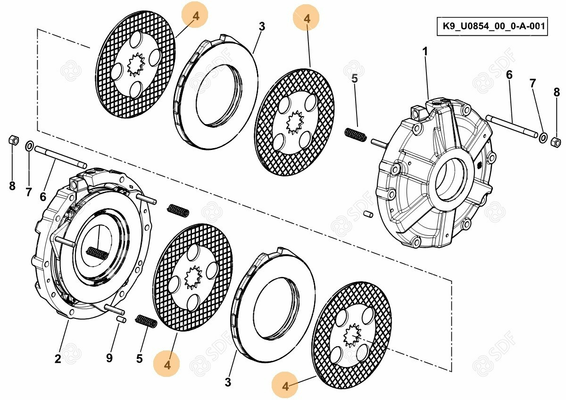 Pièces agricoles - Freinage - DISQUE FREIN
