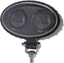 Pièces agricoles - Eclairage - Lampe de sécurité LED, bleue, 10 W, 250 lm, ovale, 10-80 V, Spot, 2 LED, Kramp