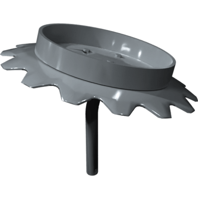 Pièces agricoles - Pièce divers - Traceur + disque dentelé Ø450 court cp