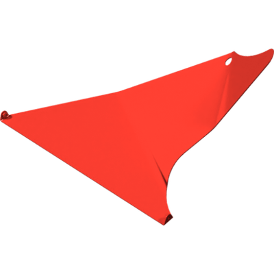 Pièces agricoles - Pièce divers - Couvercle arrière rouge