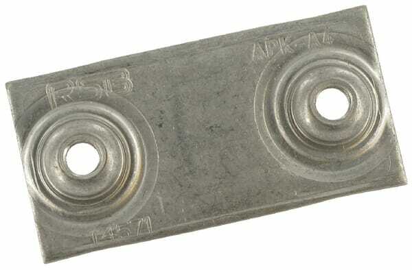 Pièces agricoles - Hydraulique - Plaque à souder simple inox GR.4